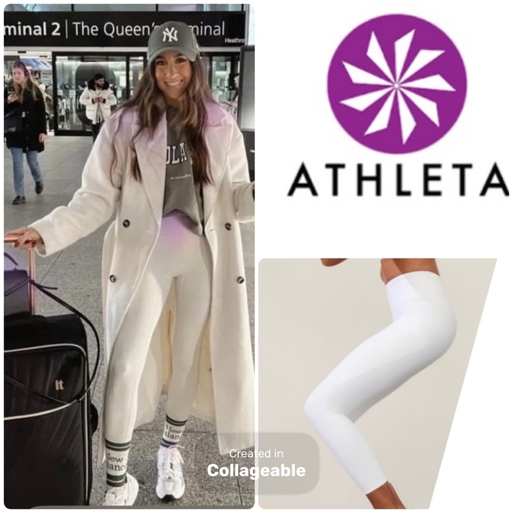 ‼️WOW‼️🤍ATHLETA SET🤍Bright White 🤍Workout Set. 💯 NWT‼️
